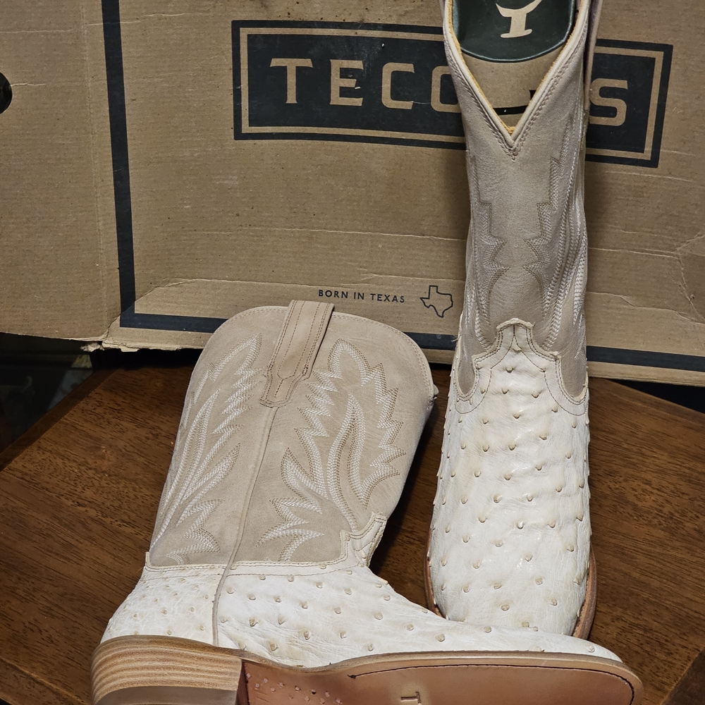 Tecovas Men's Cream Western Boots - Picture 7 of 14